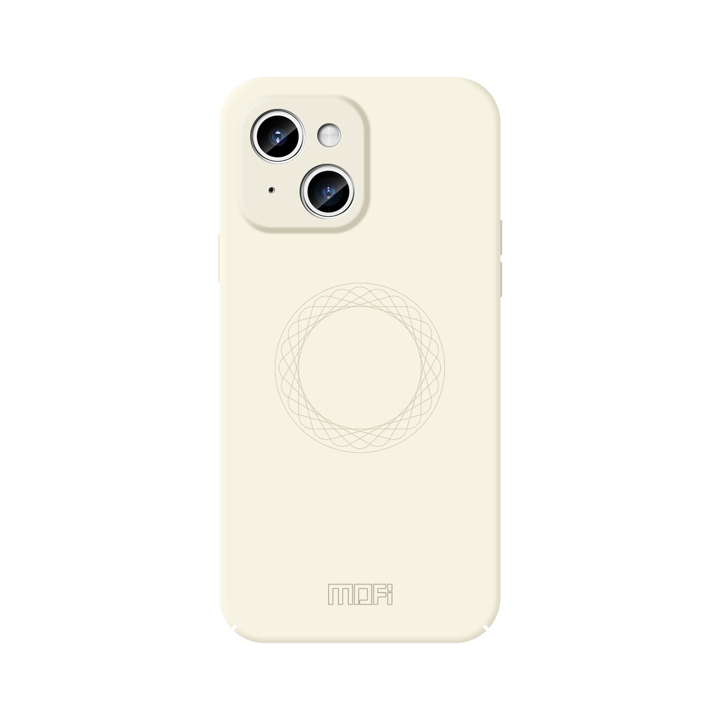 ELECTROPRIME For iPhone 15 MOFI Qin Series Magsafe Skin Feel All-inclusive Silicone Phone Case(Beige)