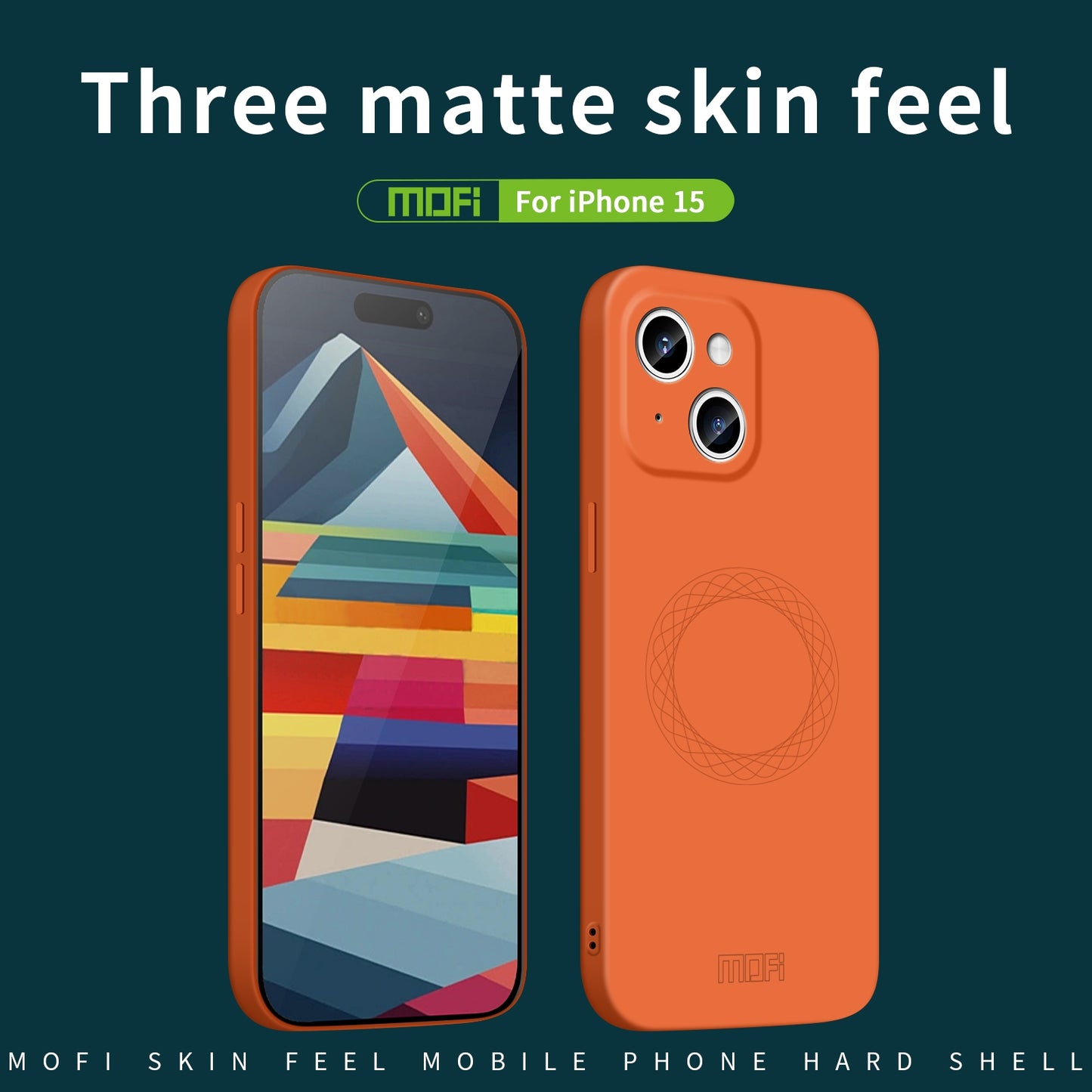 ELECTROPRIME For iPhone 15 MOFI Qin Series Magsafe Skin Feel All-inclusive Silicone Phone Case(Beige)