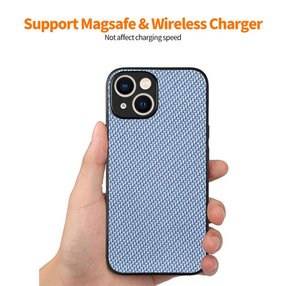 ELECTROPRIME For iPhone 15 ENKAY Fiber Leather Skin PC Phone Case with High Aluminum-silicon Glass Film(Black)