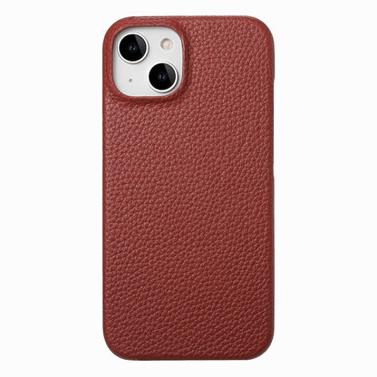 ELECTROPRIME For iPhone 15 Litchi Oil Edge Leather Back Phone Case(Red)