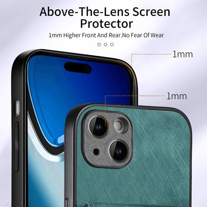 ELECTROPRIME For iPhone 15 Retro Card Wallet Fold Leather Phone Case with Strap(Green)