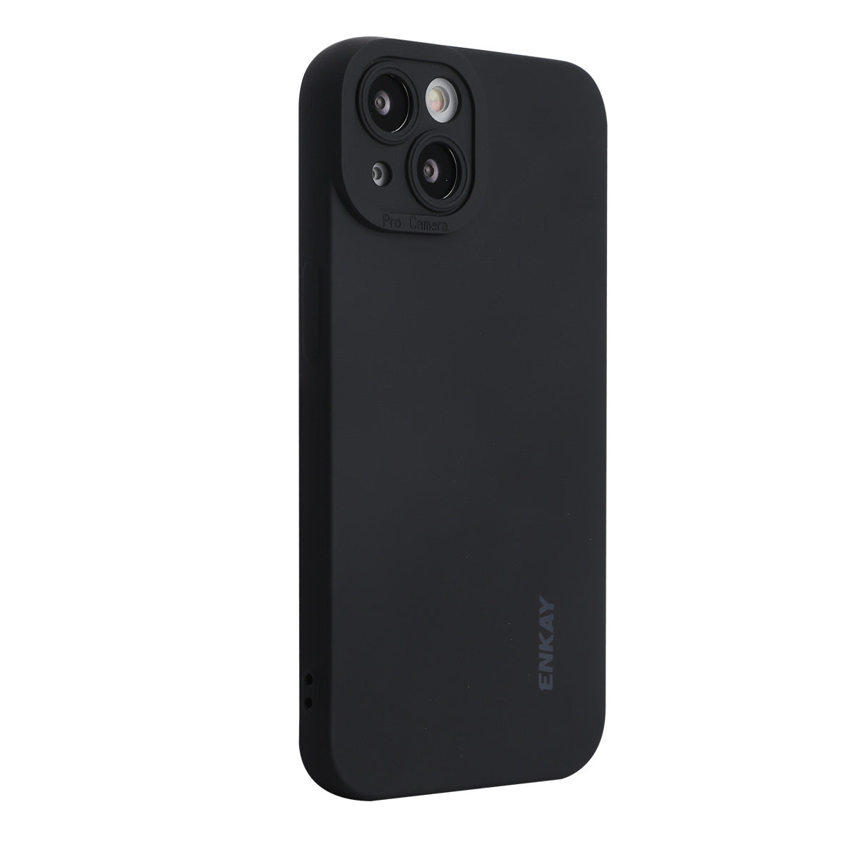 ELECTROPRIME For iPhone 15 ENKAY Liquid Silicone Soft Shockproof Phone Case(Black)