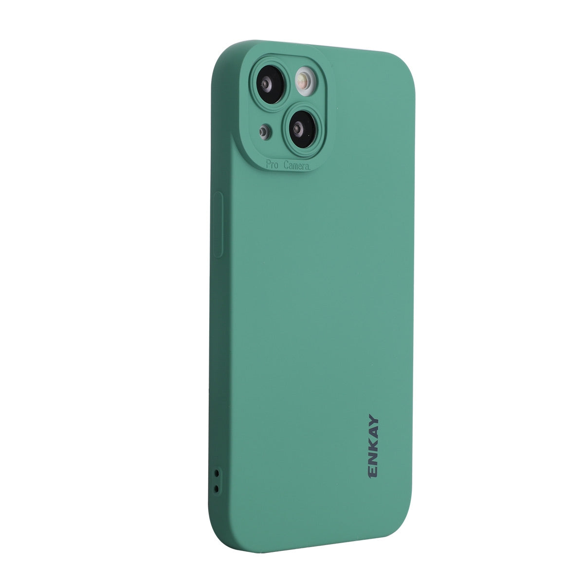 ELECTROPRIME For iPhone 15 ENKAY Liquid Silicone Soft Shockproof Phone Case(Dark Green)