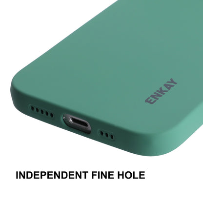 ELECTROPRIME For iPhone 15 ENKAY Liquid Silicone Soft Shockproof Phone Case(Purple)
