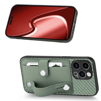 ELECTROPRIME For iPhone 15 Plus Wristband Kickstand Card Wallet Back Phone Case with Tool Knife(Green)