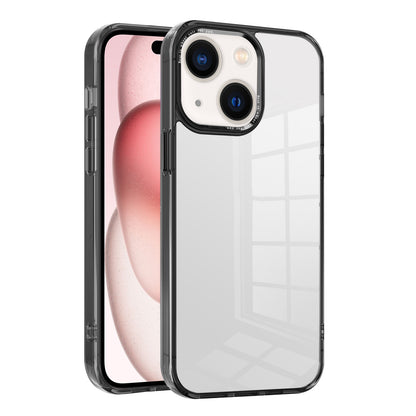 ELECTROPRIME For iPhone 15 Ice Color Clear PC Hybrid TPU Phone Case(Black)