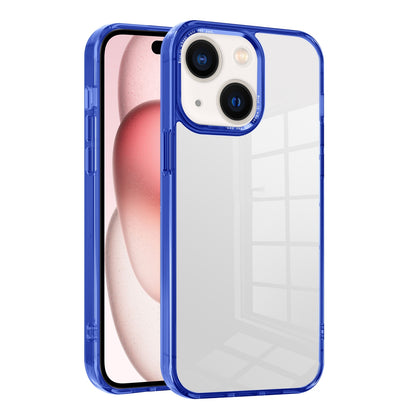 ELECTROPRIME For iPhone 15 Ice Color Clear PC Hybrid TPU Phone Case(Bllue)