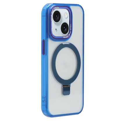 ELECTROPRIME For iPhone 15 Starlink Stand Clear Magsafe Phone Case(Blue)