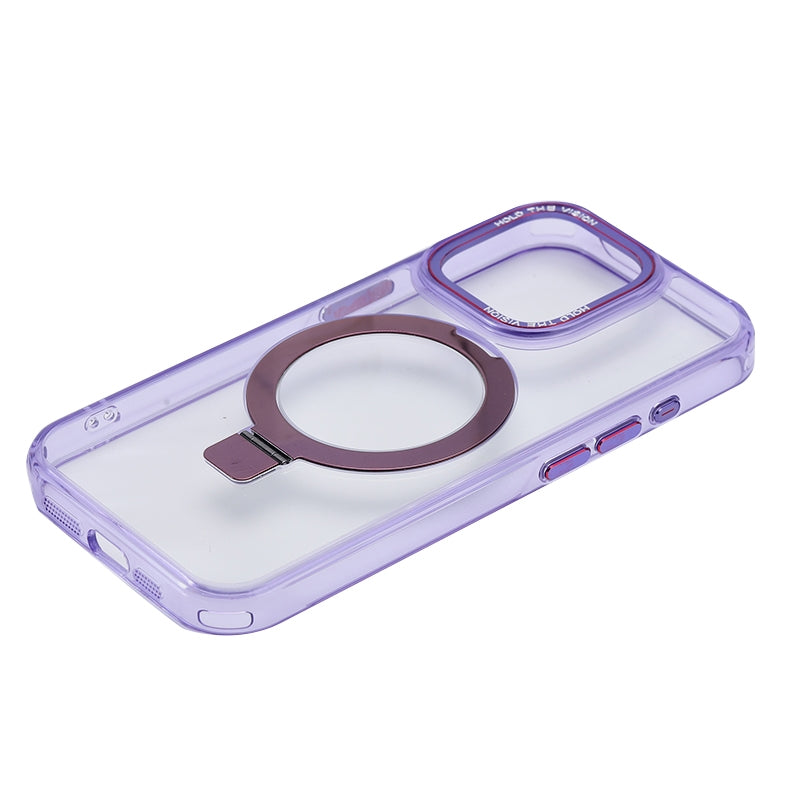 ELECTROPRIME For iPhone 15 Starlink Stand Clear Magsafe Phone Case(Blue)