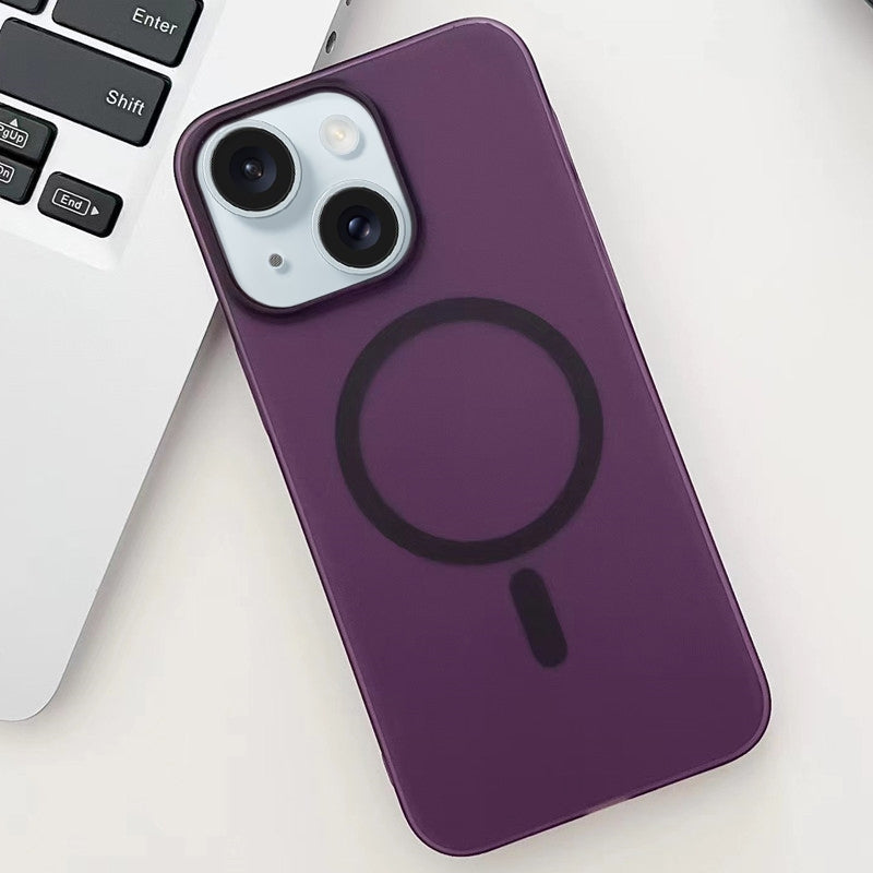 ELECTROPRIME For iPhone 15 Ice Fog MagSafe PC Phone Case(Purple)