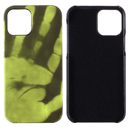 ELECTROPRIME For iPhone 15 Thermal Sensor Discoloration Silicone Phone Case(Black Green)