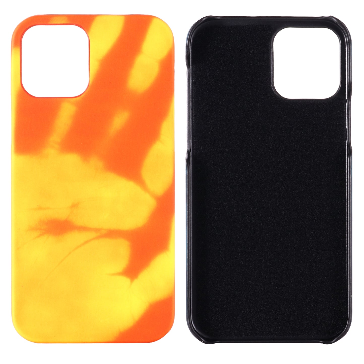 ELECTROPRIME For iPhone 15 Thermal Sensor Discoloration Silicone Phone Case(Red Yellow)