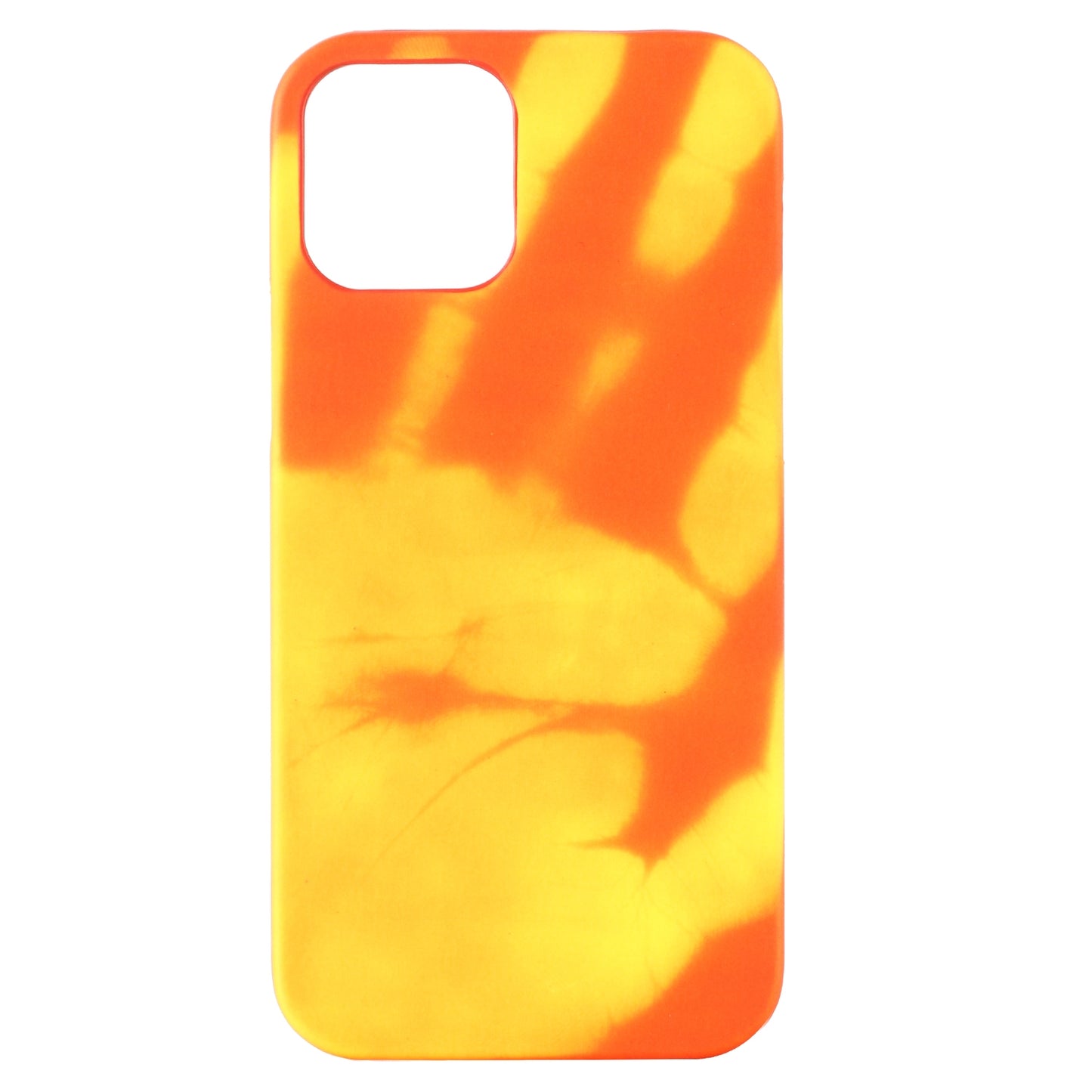 ELECTROPRIME For iPhone 15 Thermal Sensor Discoloration Silicone Phone Case(Red Yellow)