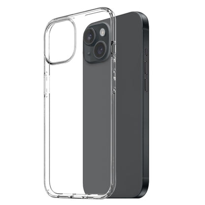 ELECTROPRIME For iPhone 15 Plus NORTHJO 3 in 1 TPU Phone Case with Screen Film and Lens Film(Clear)