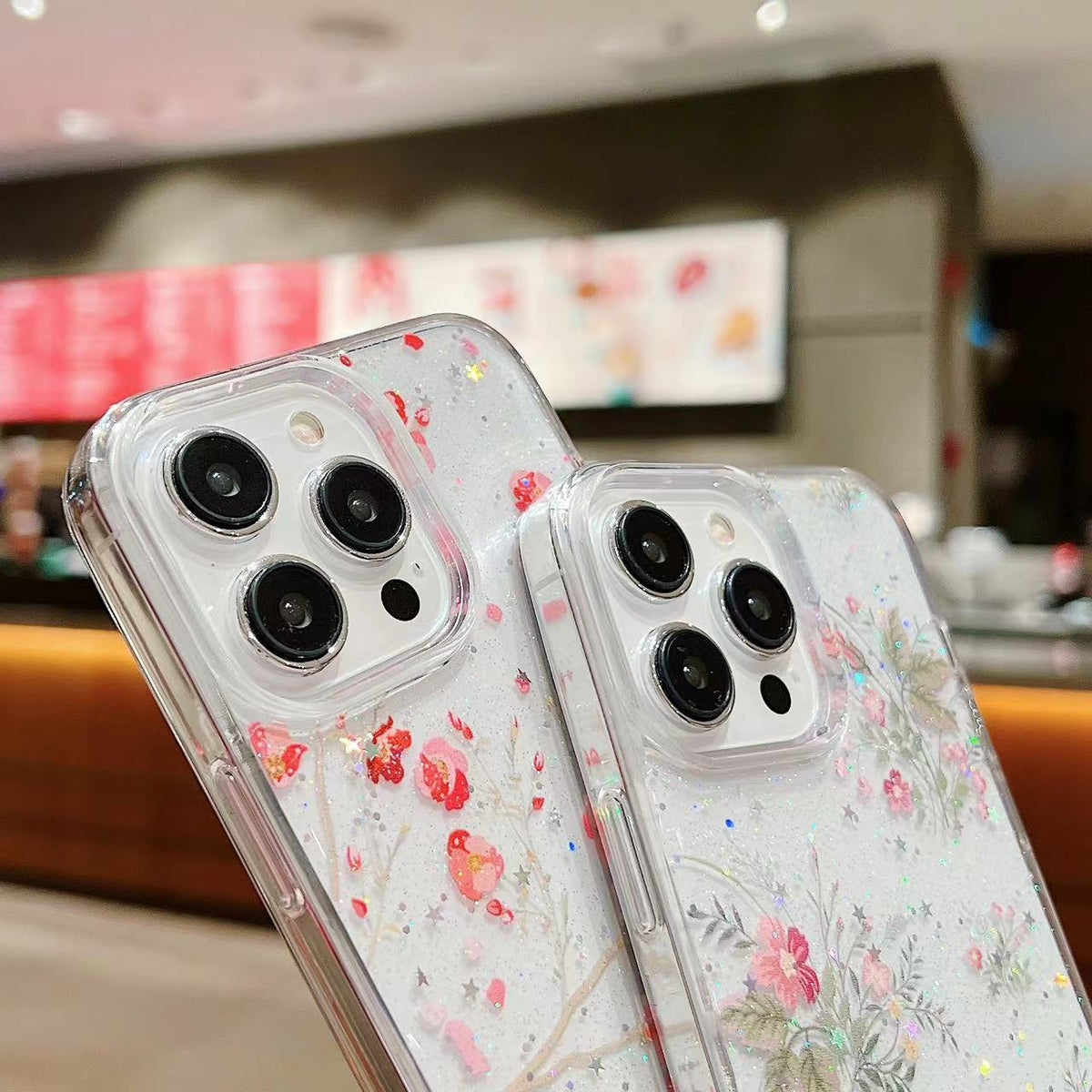 ELECTROPRIME For iPhone 15 Plus Spring Garden Epoxy TPU Phone Case(F04 French Flowers)