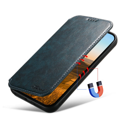 ELECTROPRIME For iPhone 15 Suteni J05 Leather Magnetic MagSafe Phone Case(Blue)