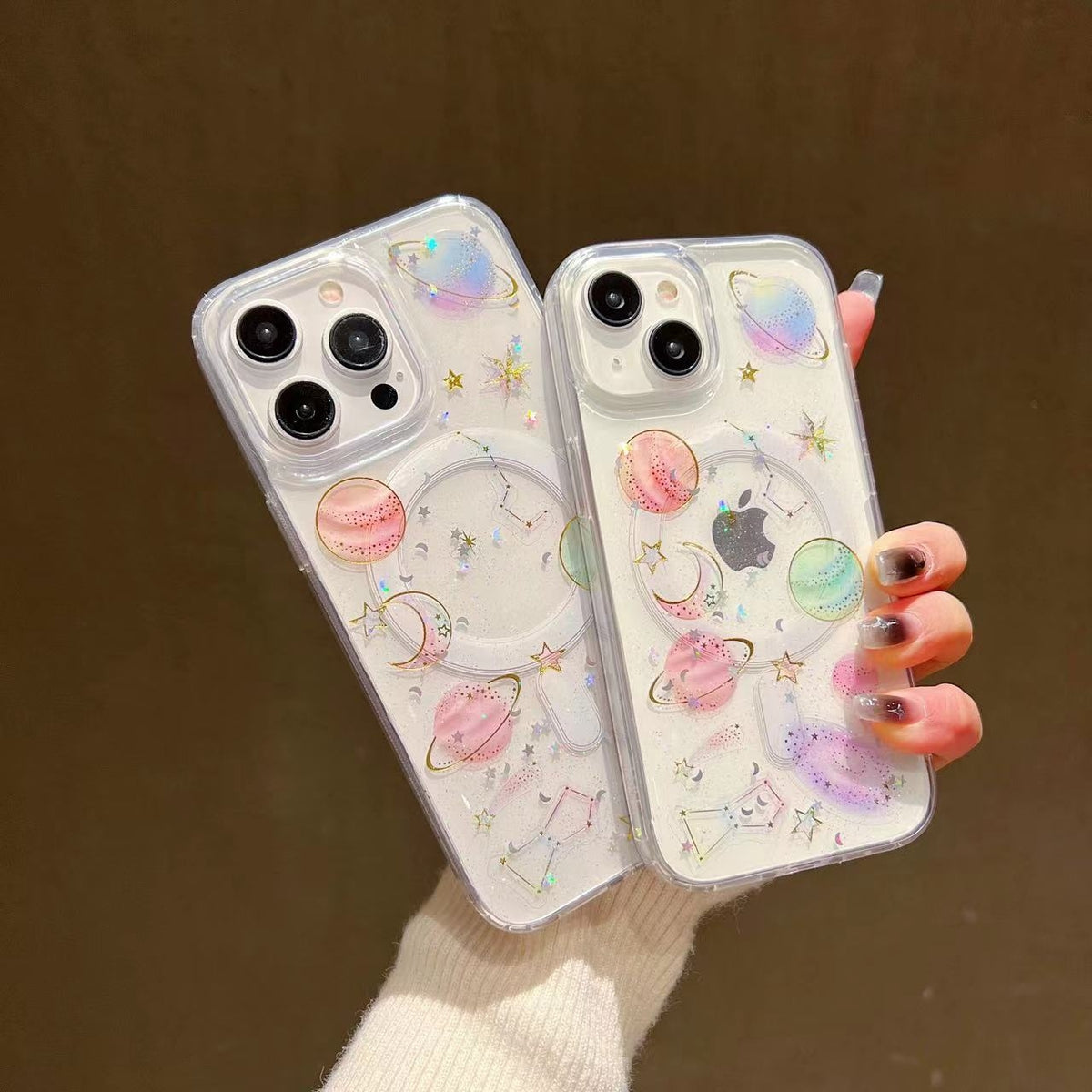 ELECTROPRIME For iPhone 15 Plus Cosmic Star MagSafe TPU Phone Case(Transparent)