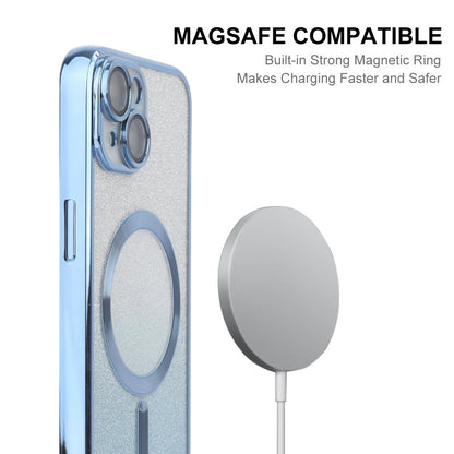 ELECTROPRIME For iPhone 15 ENKAY Hat-Prince Magnetic Glitter Plated Shockproof Phone Case with Lens Film(Golden)