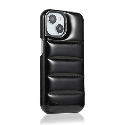 ELECTROPRIME For iPhone 15 Plus Laser Aurora Down Jacket All-inclusive Phone Case(Silver)