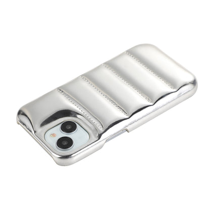 ELECTROPRIME For iPhone 15 Plus Laser Aurora Down Jacket All-inclusive Phone Case(Silver)
