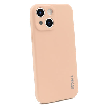 ELECTROPRIME For iPhone 15 ENKAY Liquid Silicone Soft Shockproof Phone Case(Pink)