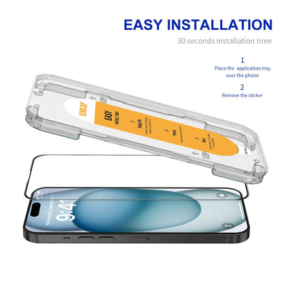 ELECTROPRIME For iPhone 15 Plus ENKAY Easy Install High Alumina Silicon Full Glass Film