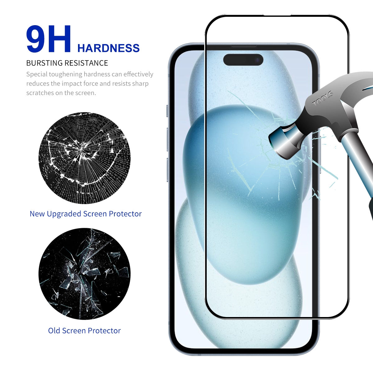 ELECTROPRIME For iPhone 15 Plus ENKAY Easy Install High Alumina Silicon Full Glass Film