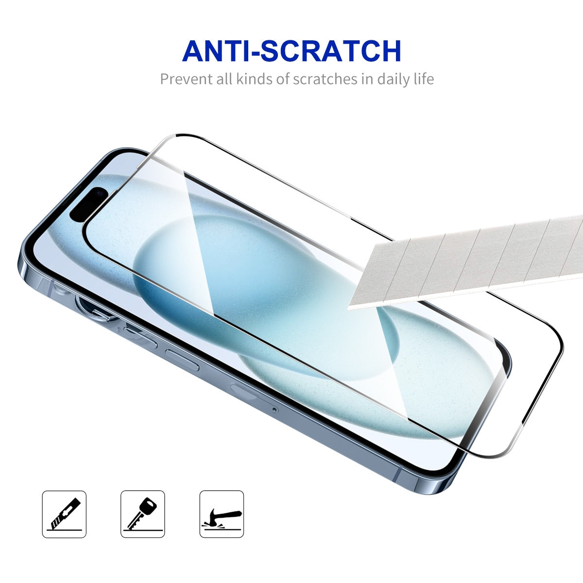 ELECTROPRIME For iPhone 15 Plus ENKAY Easy Install High Alumina Silicon Full Glass Film