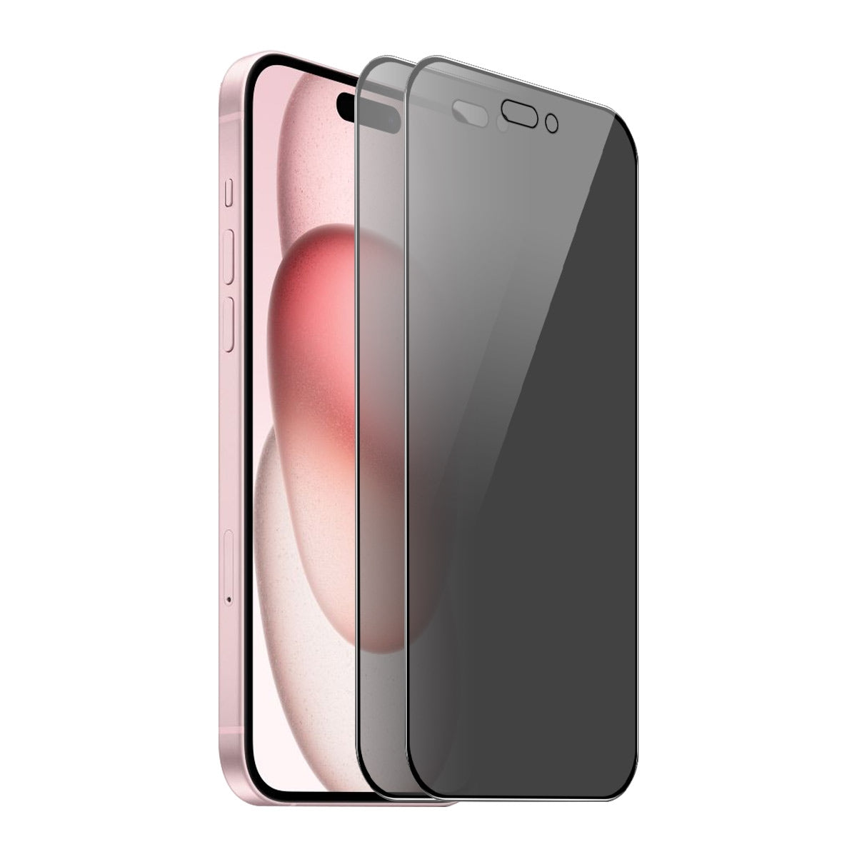 ELECTROPRIME For iPhone 15 Plus 2pcs ENKAY Hat-Prince 360 Degree Anti-peeping Privacy Full Screen Tempered Glass Film