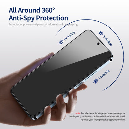ELECTROPRIME For iPhone 15 Plus 5pcs ENKAY Hat-Prince 360 Degree Anti-peeping Privacy Full Screen Tempered Glass Film