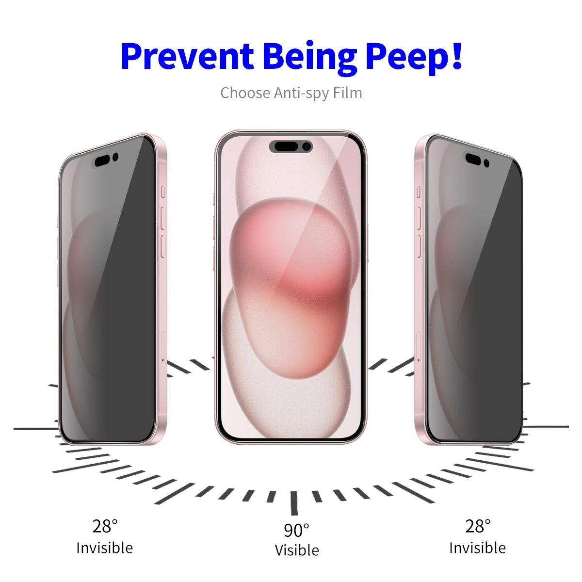 ELECTROPRIME For iPhone 15 Plus ENKAY Easy Install Anti-peeping Privacy Full Screen Tempered Glass Film