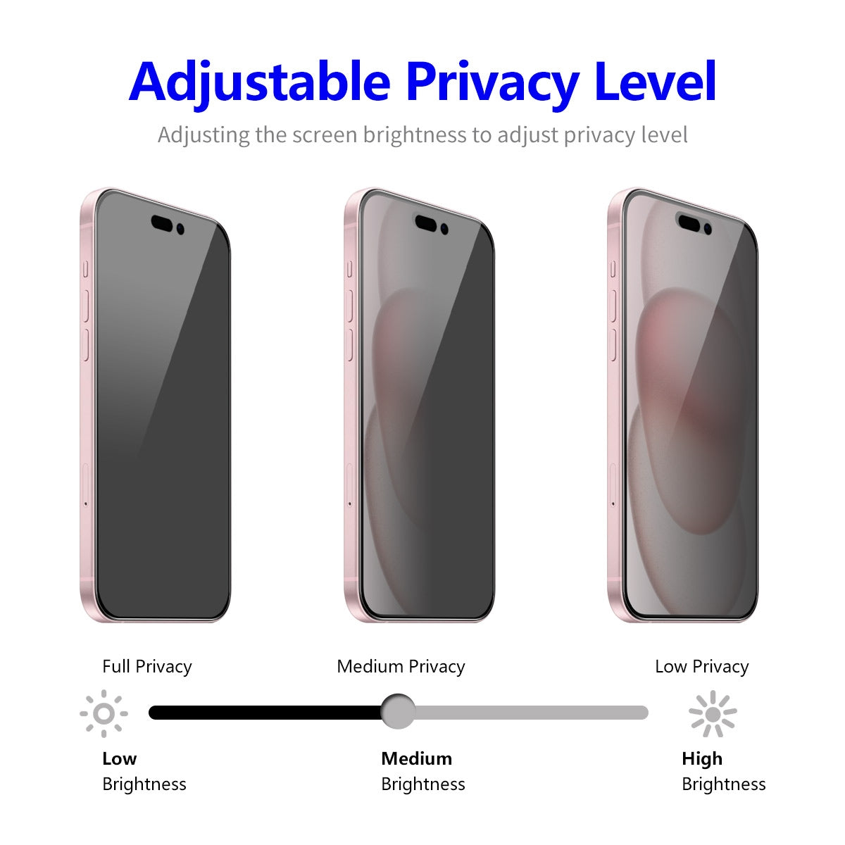 ELECTROPRIME For iPhone 15 Plus ENKAY Easy Install Anti-peeping Privacy Full Screen Tempered Glass Film