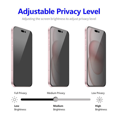 ELECTROPRIME For iPhone 15 Plus ENKAY Easy Install Anti-peeping Privacy Full Screen Tempered Glass Film