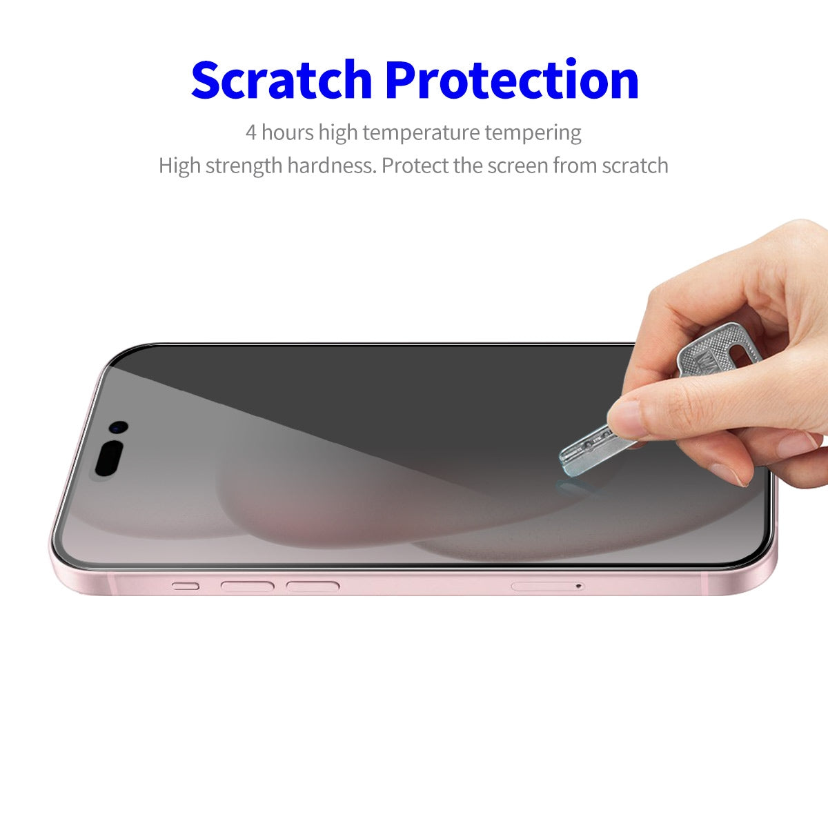 ELECTROPRIME For iPhone 15 Plus ENKAY Easy Install Anti-peeping Privacy Full Screen Tempered Glass Film