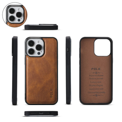 ELECTROPRIME For iPhone 15 Crossbody Multi-functional Zipper Wallet Leather Phone Case(Brown)
