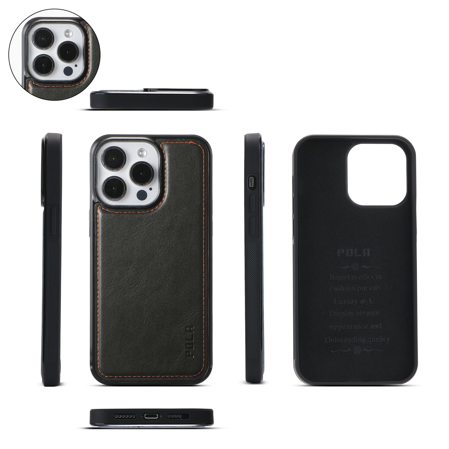 ELECTROPRIME For iPhone 15 Crossbody Multi-functional Zipper Wallet Leather Phone Case(Black)