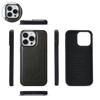 ELECTROPRIME For iPhone 15 Crossbody Multi-functional Zipper Wallet Leather Phone Case(Black)
