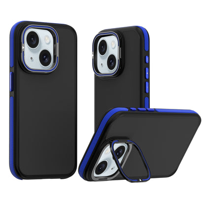 ELECTROPRIME For iPhone 15 Dual-Color Shockproof TPU Phone Case(Blue)