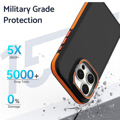 ELECTROPRIME For iPhone 15 Dual-Color Shockproof TPU Phone Case(Grey)
