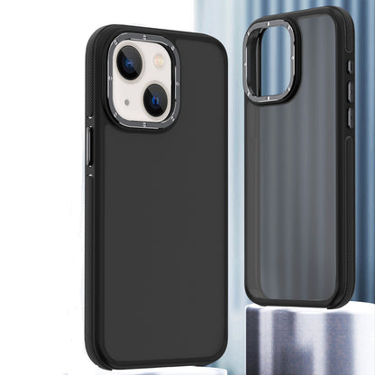 ELECTROPRIME For iPhone 15 Dual-Color Shockproof TPU Phone Case(Black)