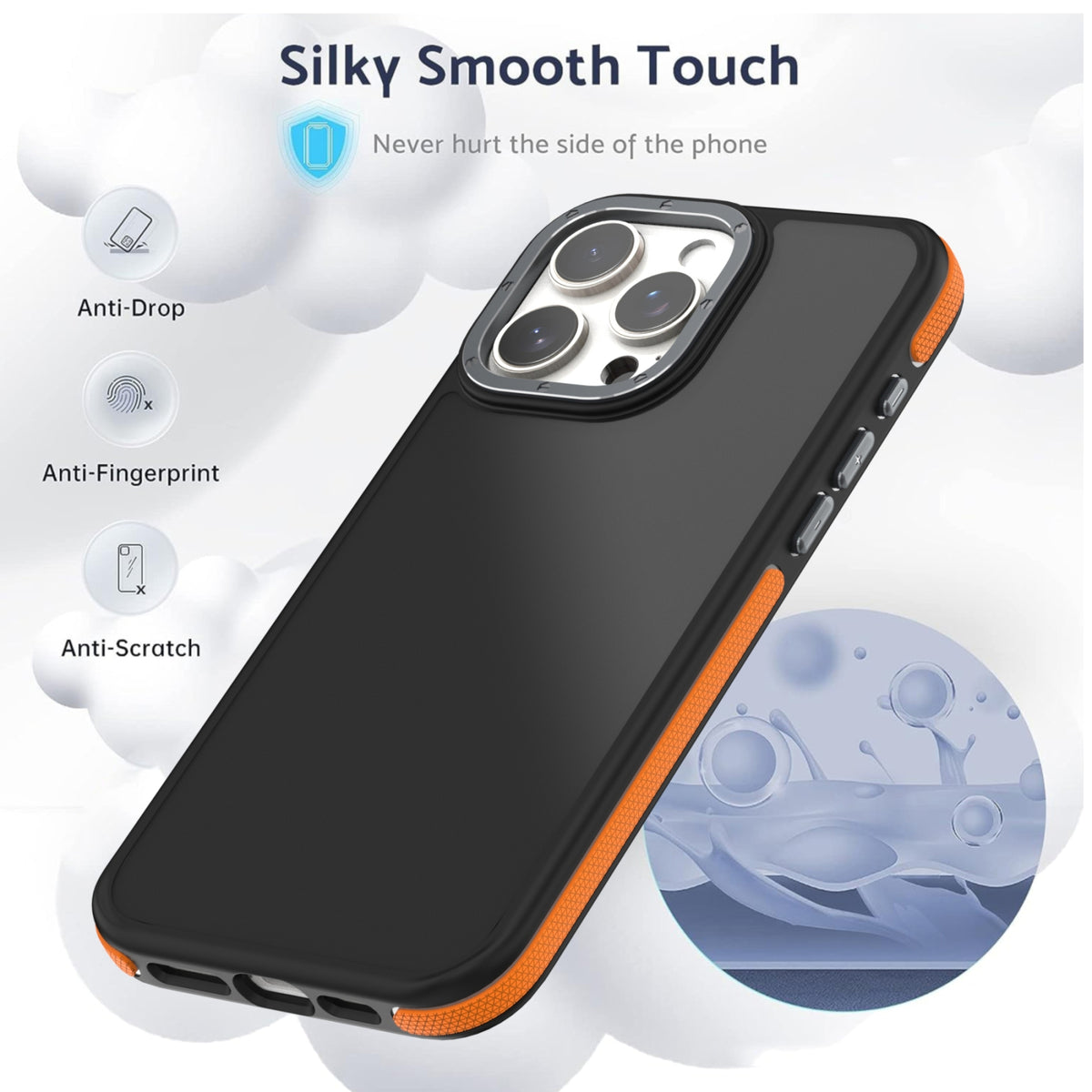 ELECTROPRIME For iPhone 15 Plus Dual-Color Shockproof TPU Phone Case(Orange)
