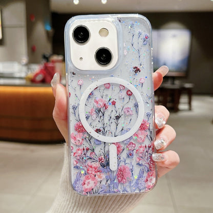 ELECTROPRIME For iPhone 15 Spring Garden MagSafe TPU Phone Case(F02 Spring Garden)