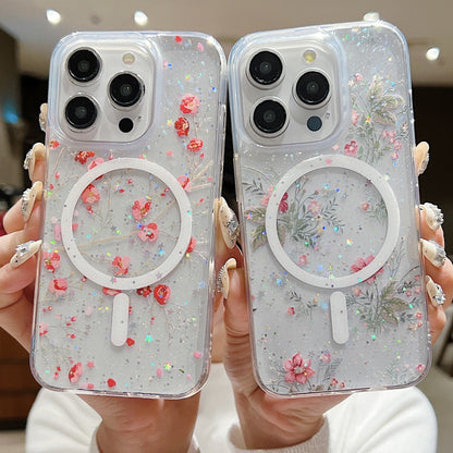 ELECTROPRIME For iPhone 15 Spring Garden MagSafe TPU Phone Case(F02 Spring Garden)