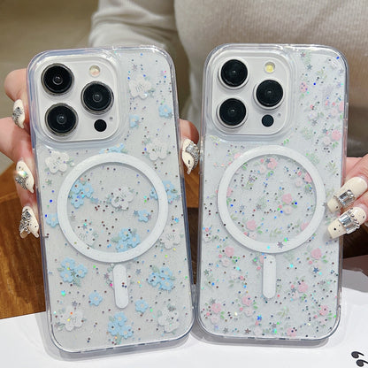 ELECTROPRIME For iPhone 15 Spring Garden MagSafe TPU Phone Case(F02 Spring Garden)