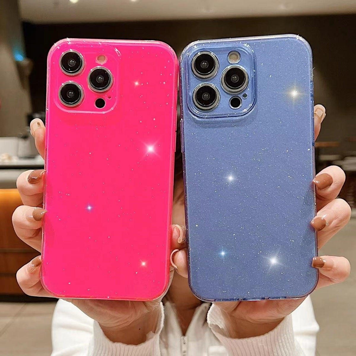 ELECTROPRIME For iPhone 15 Plus Jelly Glitter Solid Color TPU Phone Case(Yellow)