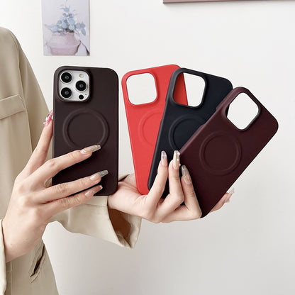 ELECTROPRIME For iPhone 15 MagSafe Thermal Sensor Discoloration Silicone Phone Case(Red)