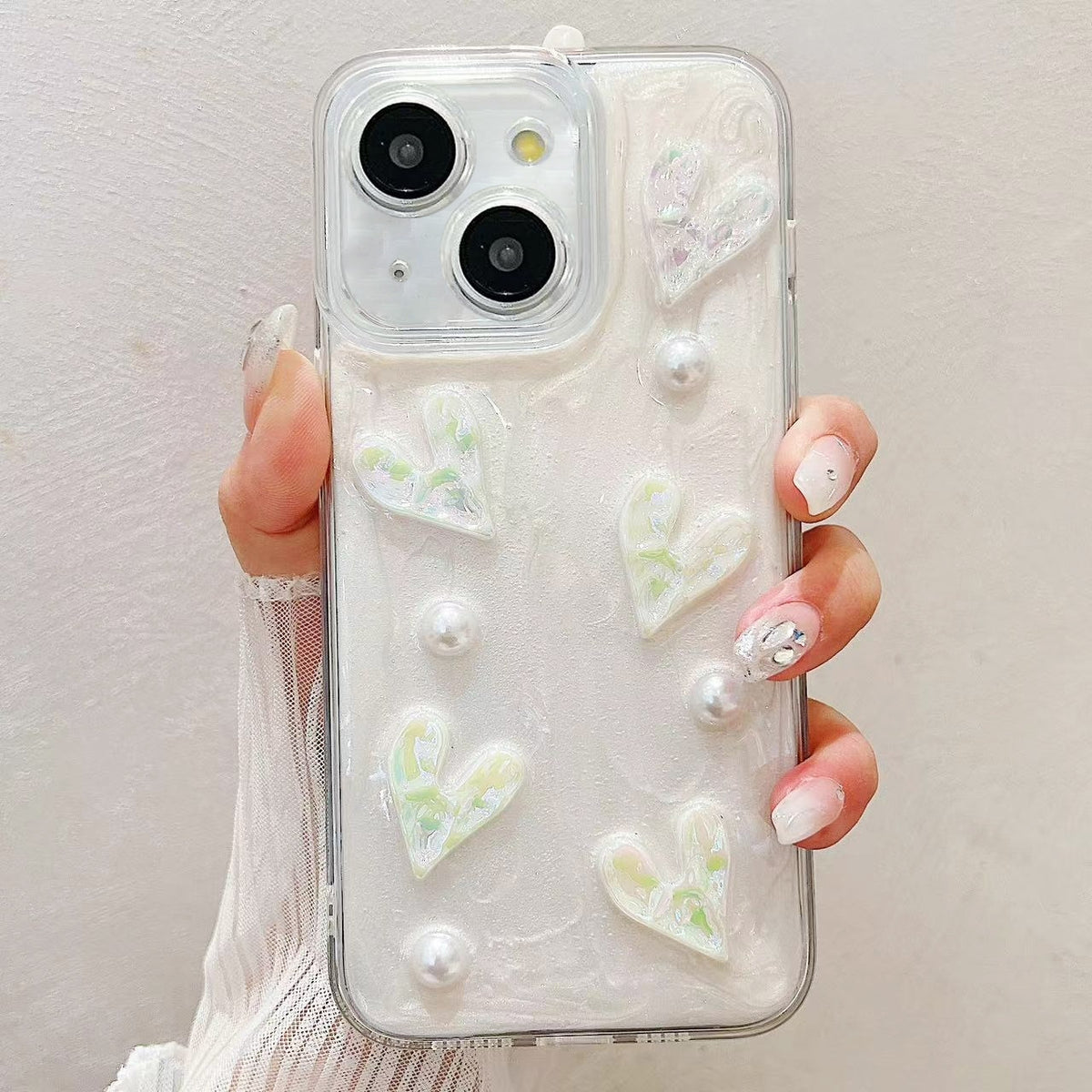 ELECTROPRIME For iPhone 15 Plus Cream Gum Decoden TPU Phone Case(??)