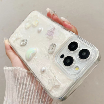 ELECTROPRIME For iPhone 15 Plus Cream Gum Decoden TPU Phone Case(??)
