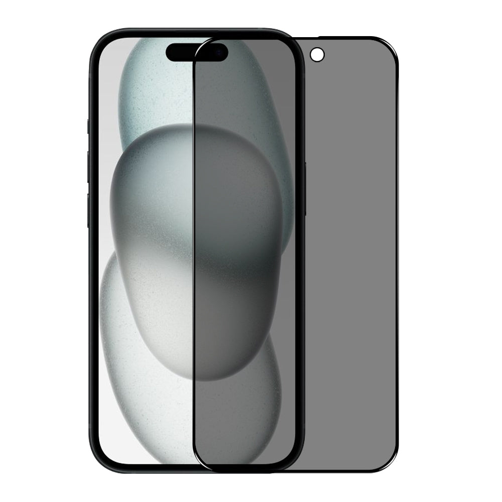 ELECTROPRIME For iPhone 15 Plus NORTHJO A++ 28 Degree Privacy Full Glue Silk Printing Tempered Glass Film