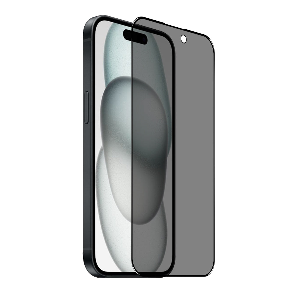 ELECTROPRIME For iPhone 15 Plus NORTHJO A++ 28 Degree Privacy Full Glue Silk Printing Tempered Glass Film